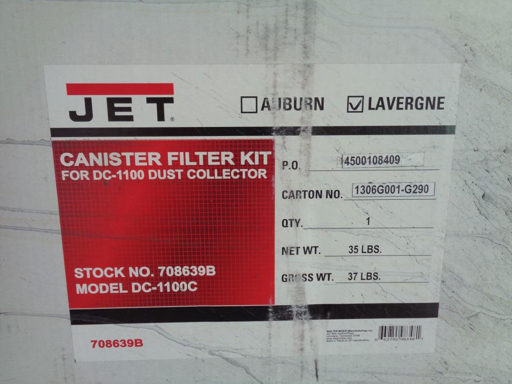 JET Dust Collector DC-1100VX w/ Canister Filter Kit DC-1100C